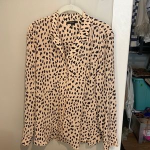 Silk rails button down